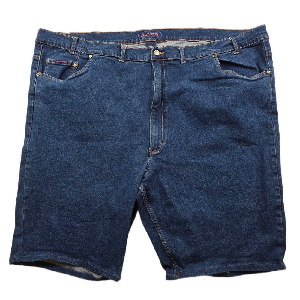 Grand River Denim Shorts Mens 56 Big Tall Blue Jean Cotton Stretch Casual